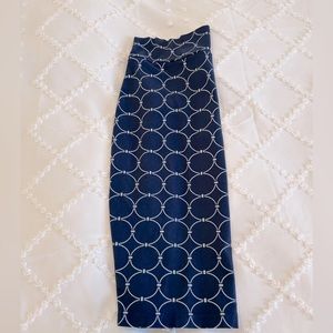 Patterned Pencil Skirt